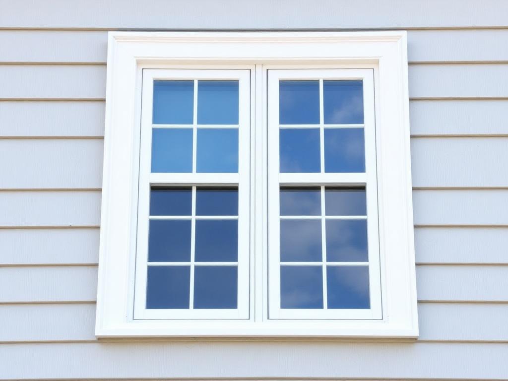 Tape measure pulled across the inside frame of a double-hung window opening to record width for a replacement order